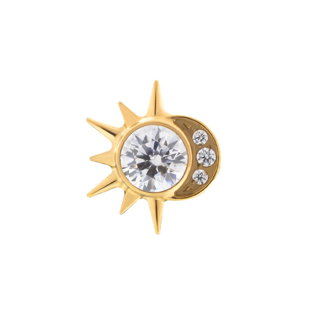 PVD Gold Sun and moon