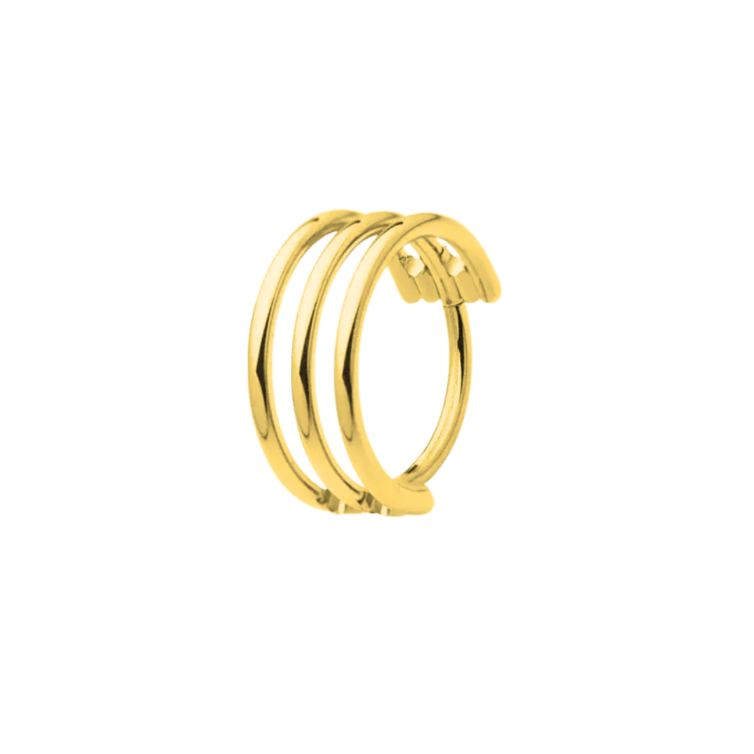 PVD Gold Triple ring