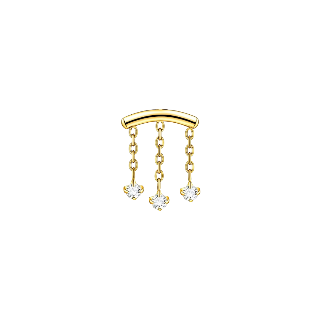 PVD Gold Top with dangles
