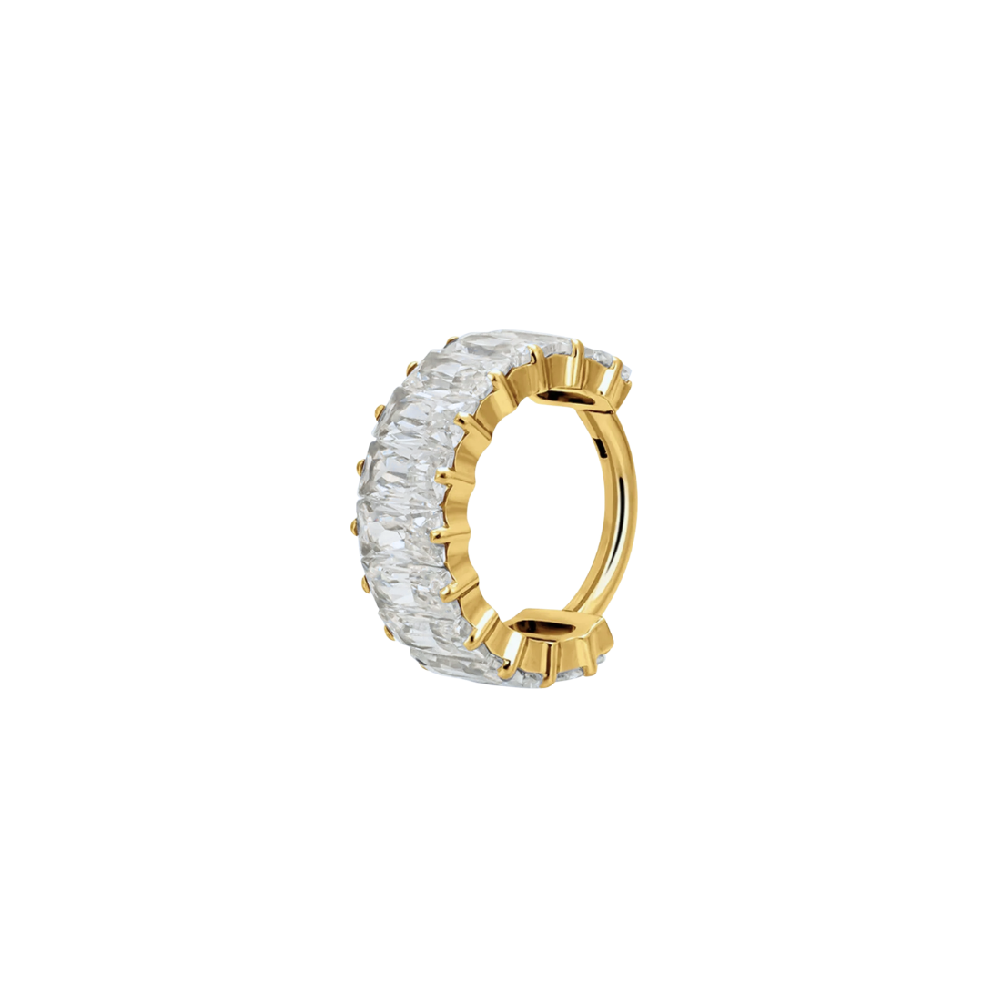 PVD Gold Ring with gems