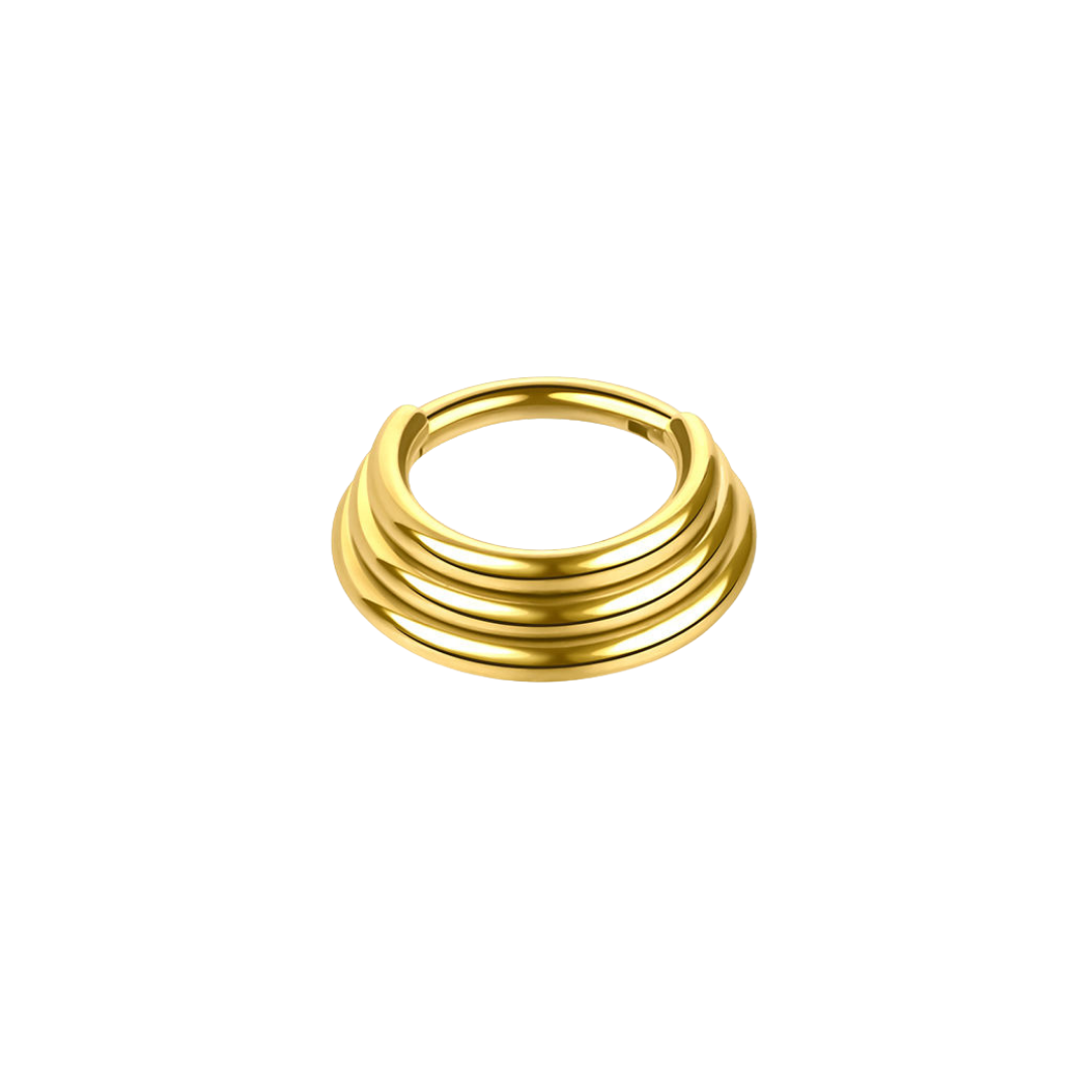 PVD Gold Tier stacked ring