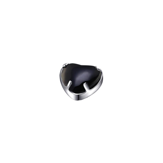 Black agate heart