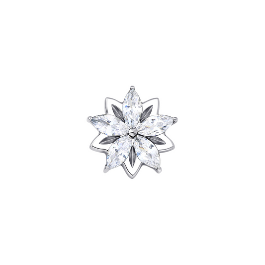 Clear gem flower