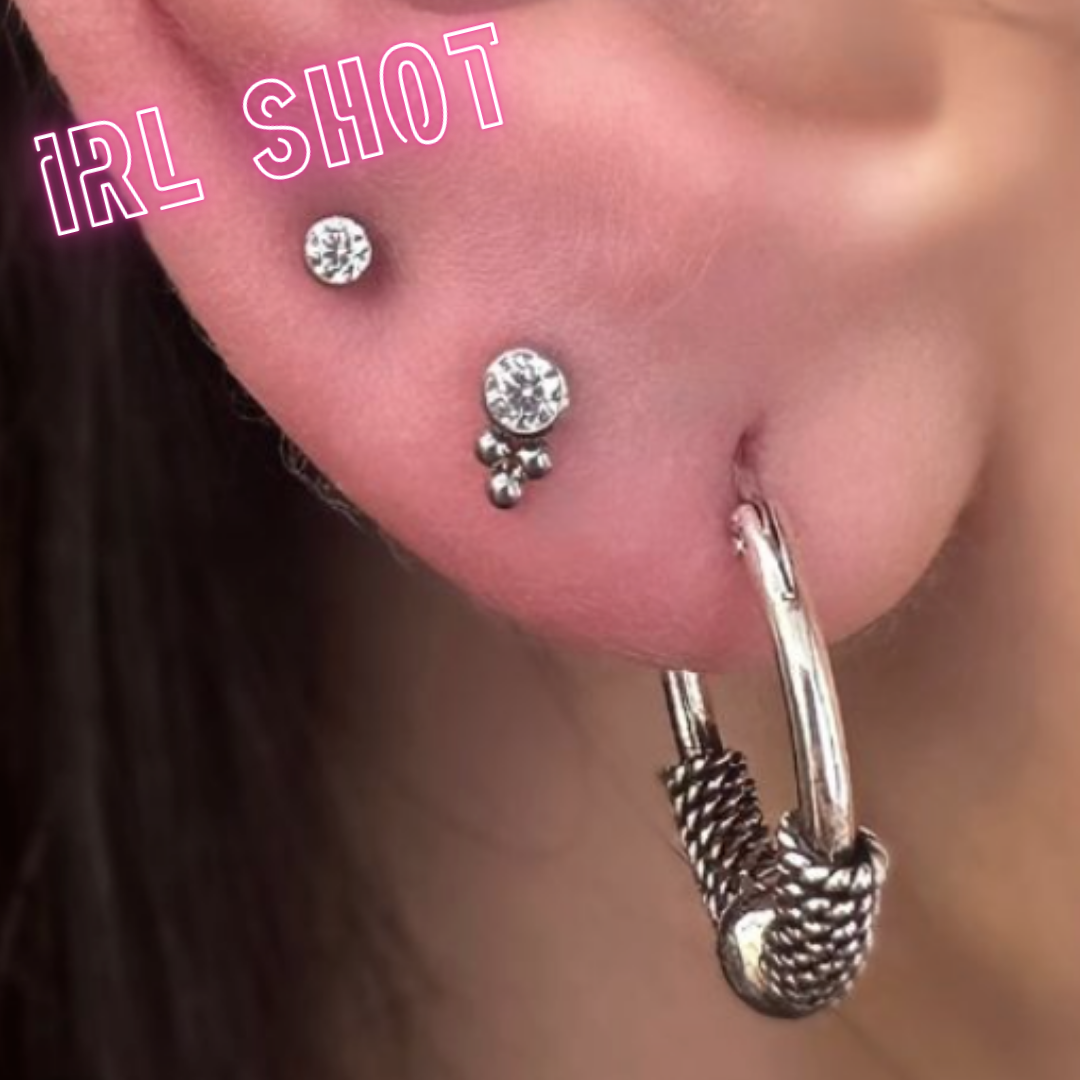Micro gem with beads