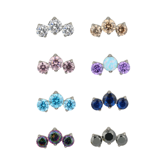 Triple gem cluster