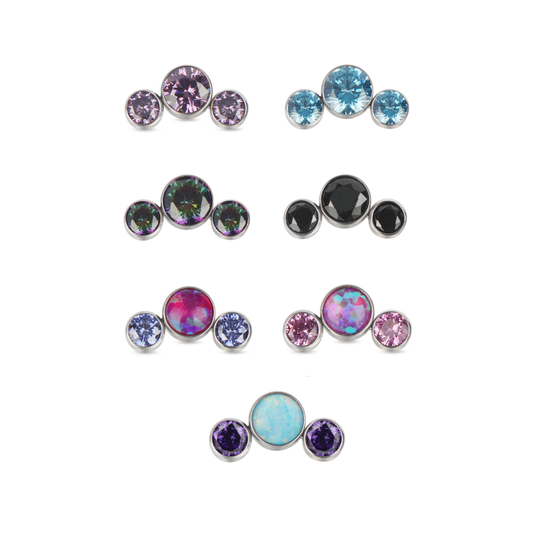 Triple gem cluster