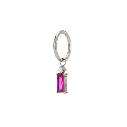 Ring with a red charm