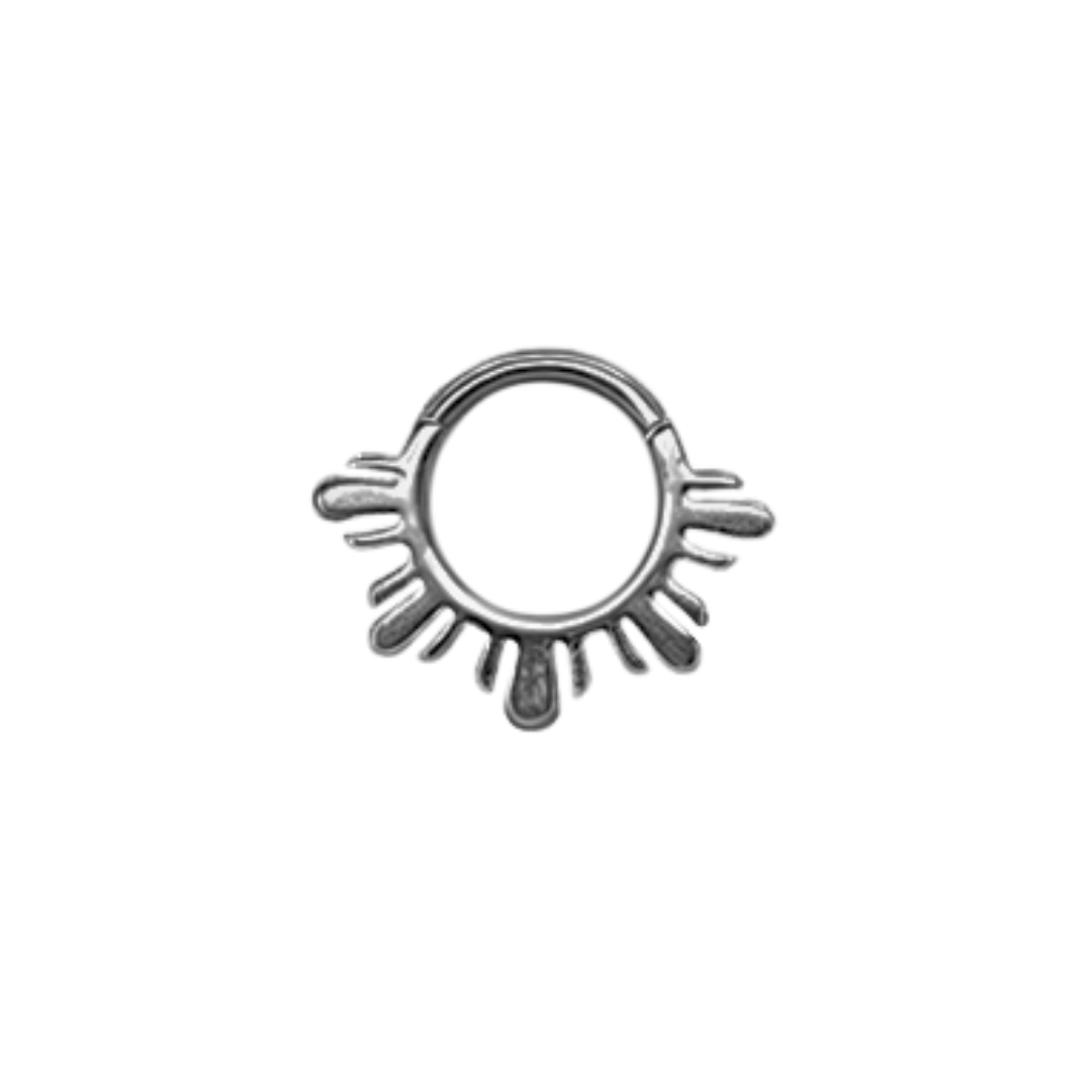 Ring with lines