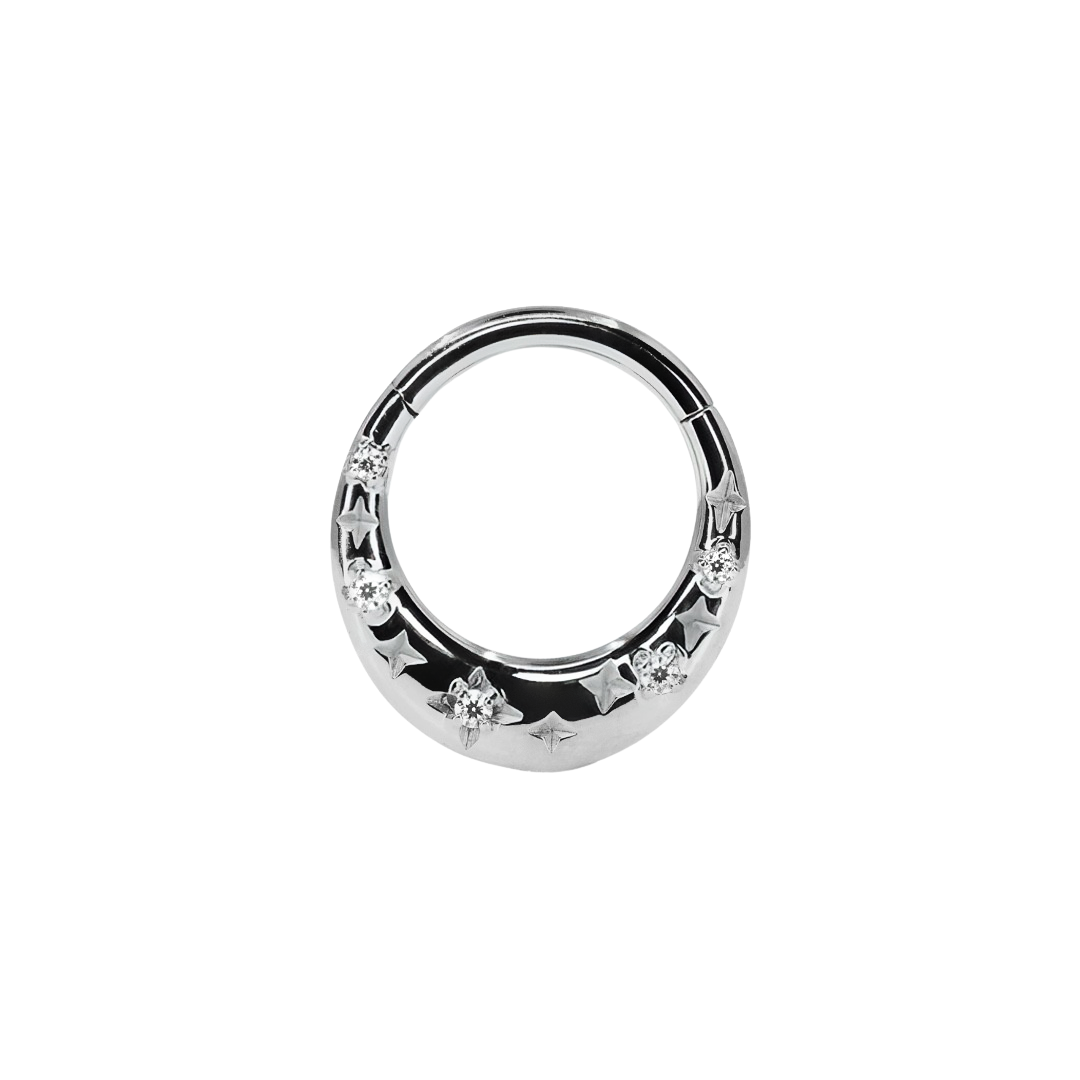 Ring with stars and gems