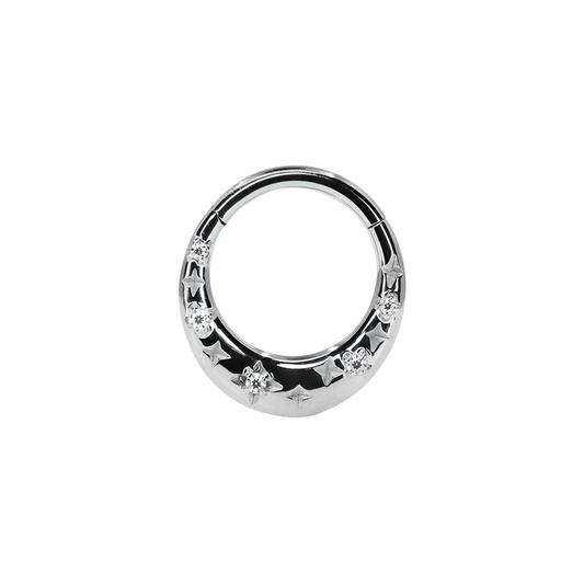 Ring with stars and gems