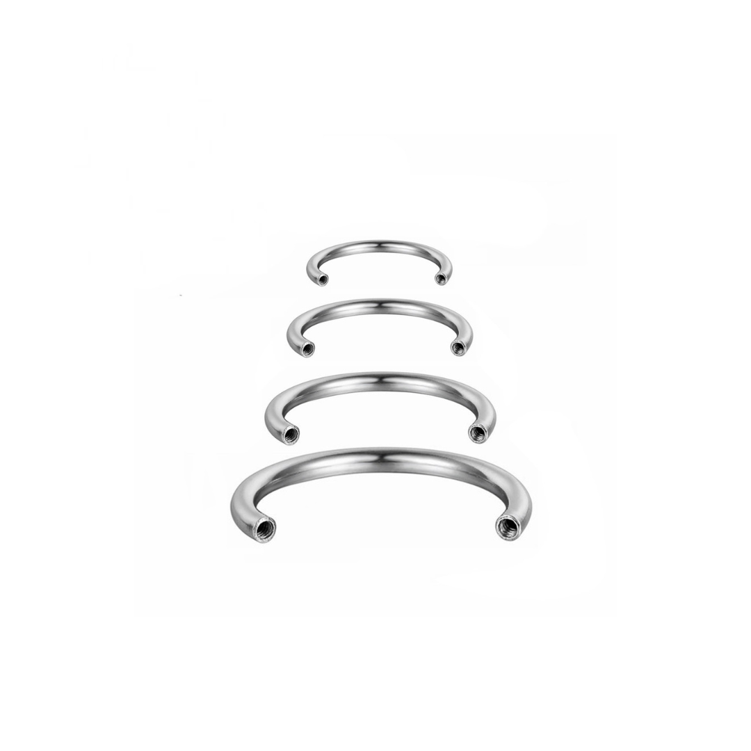 Circular barbell post
