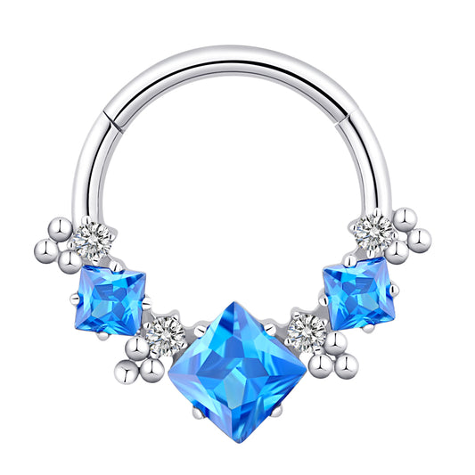 Ring with blue gems