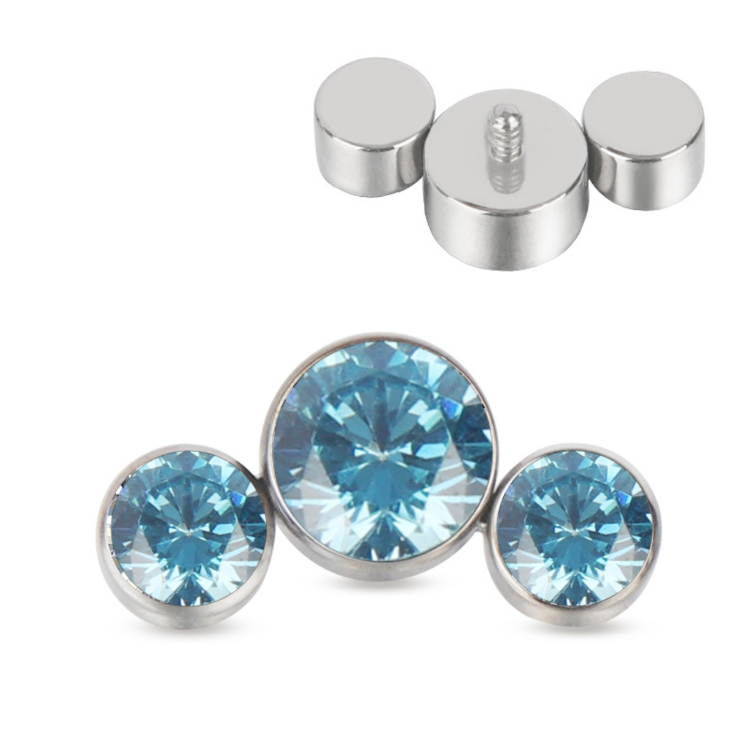 Triple gem cluster