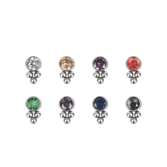 Micro gem with beads