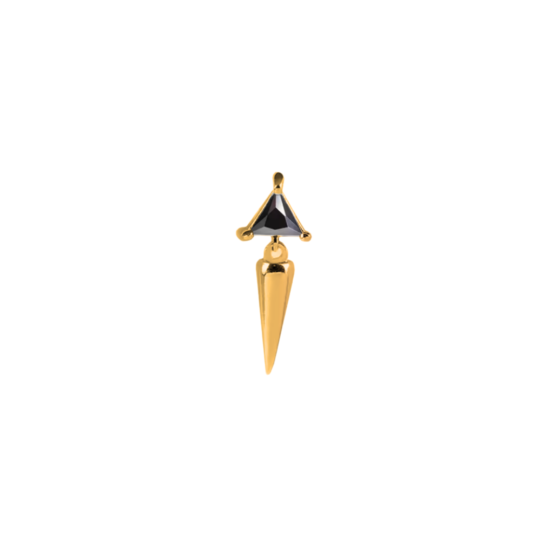 PVD Gold Top with a hanging spike