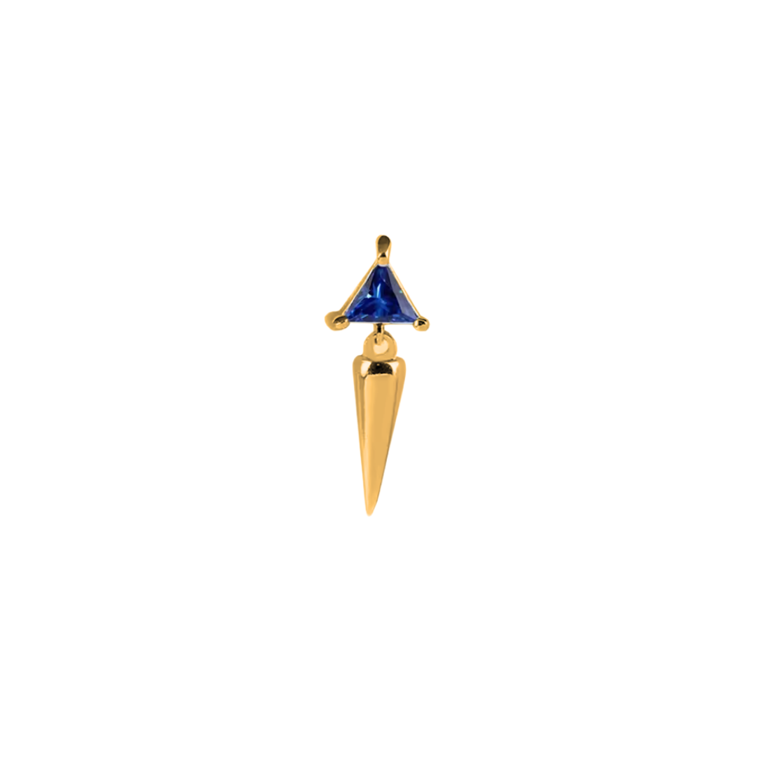 PVD Gold Top with a hanging spike