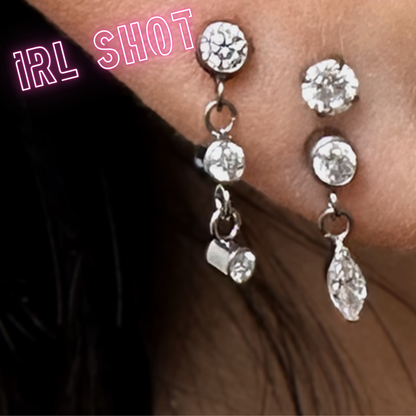 Top with a hanging gem