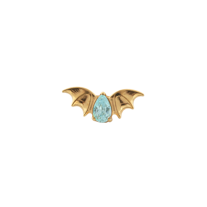 PVD Gold Gem with bat wings