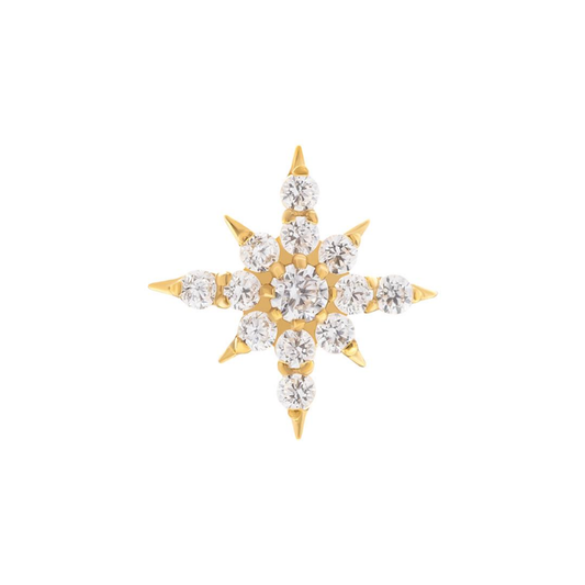 PVD Gold Clear gem star