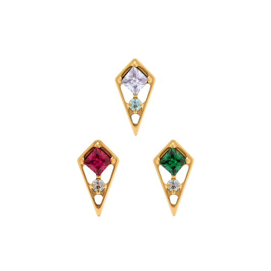 PVD Gold Framed gems