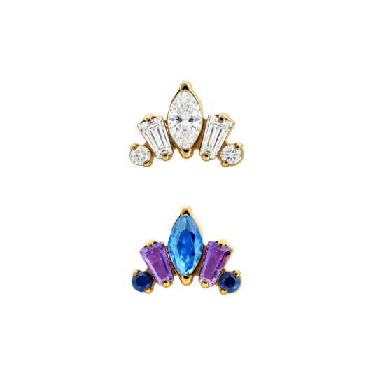 PVD Gold Gem cluster