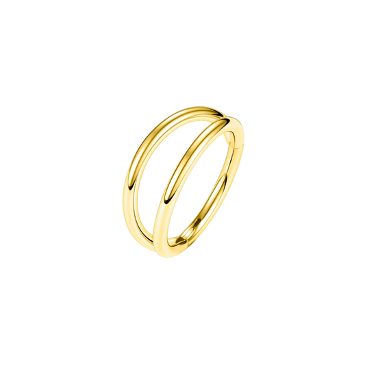 PVD Gold Double ring