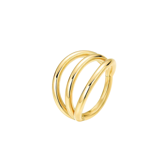 PVD Gold Triple ring