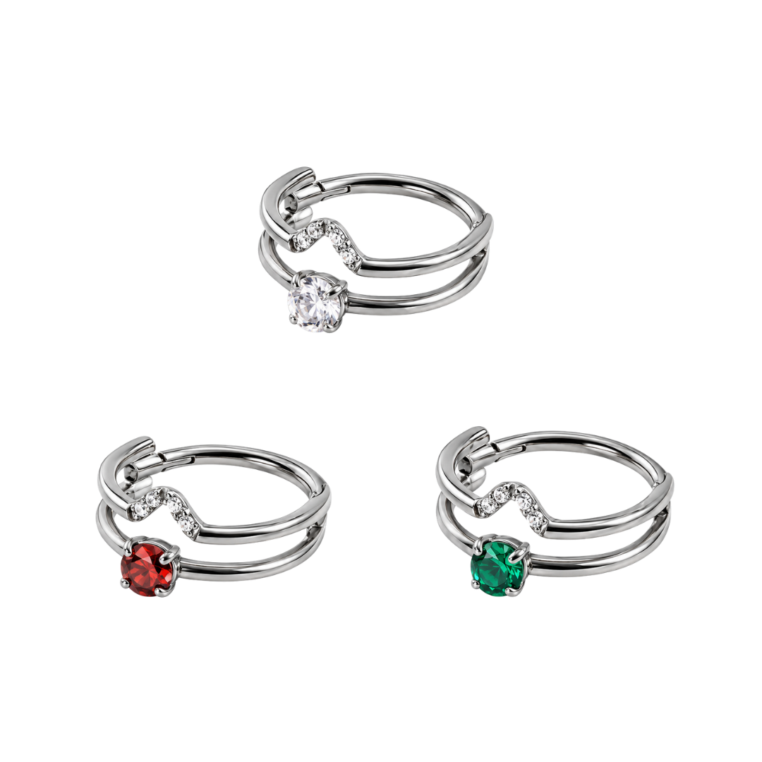 Ring with gems