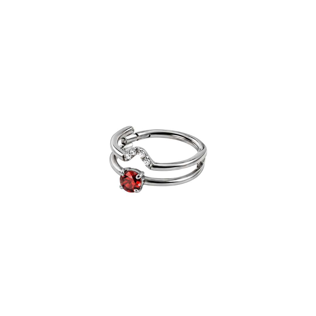 Ring with gems