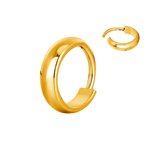 PVD Gold Plain thick ring