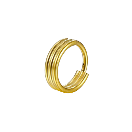 PVD Gold Triple ring
