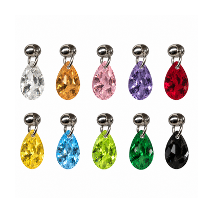 Top with a hanging gem