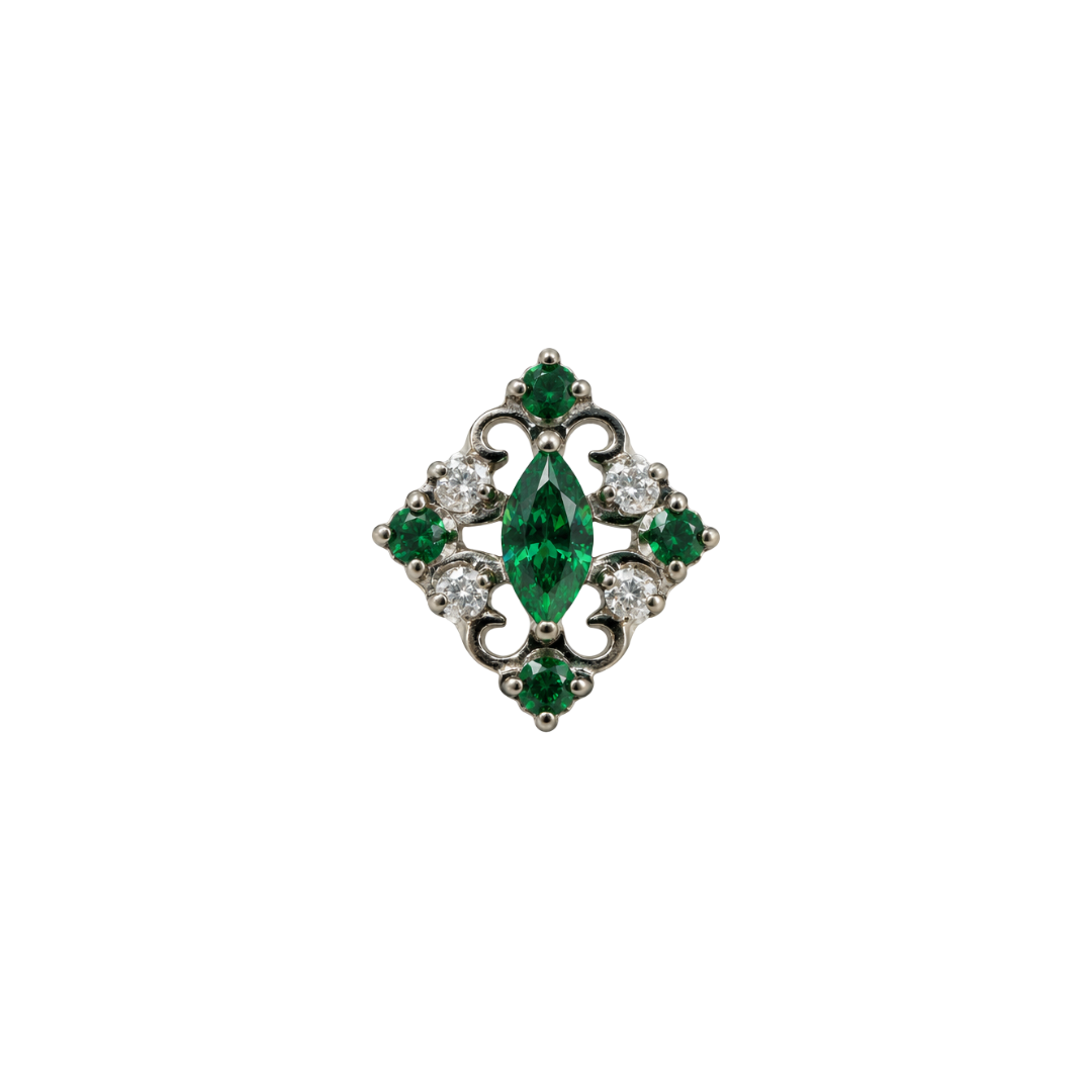 Gems with swirl design