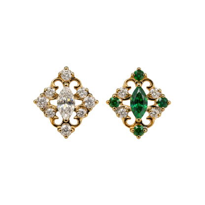 PVD Gold Gems with swirl