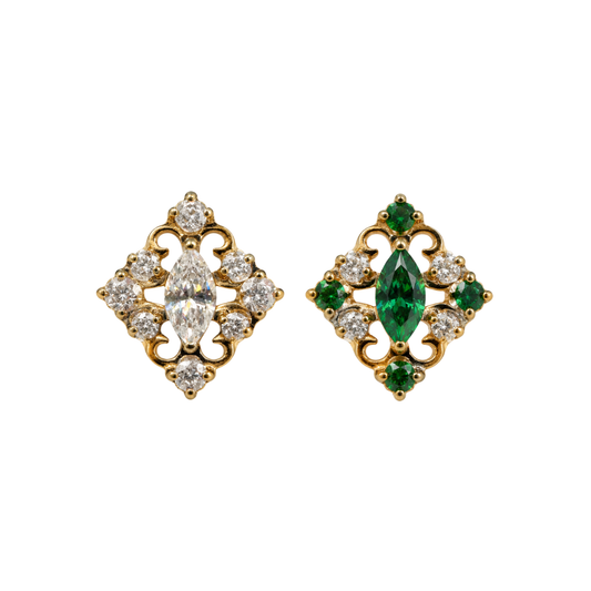 PVD Gold Gems with swirl