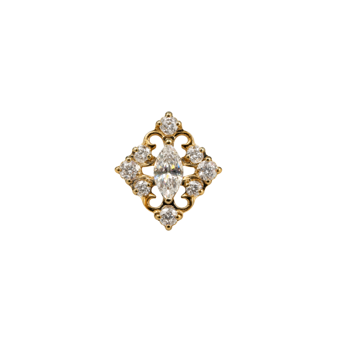 PVD Gold Gems with swirl
