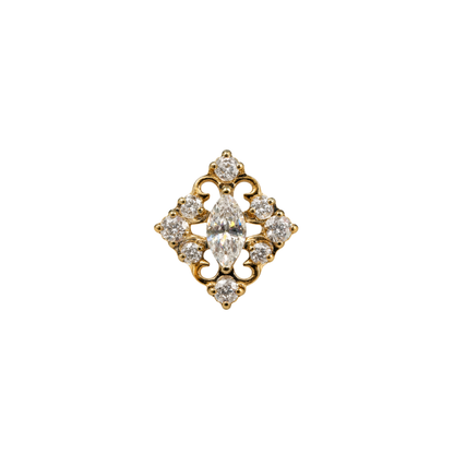 PVD Gold Gems with swirl