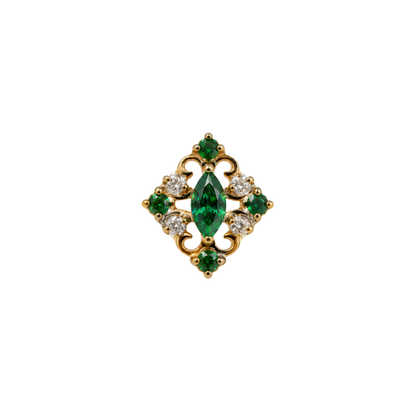 PVD Gold Gems with swirl