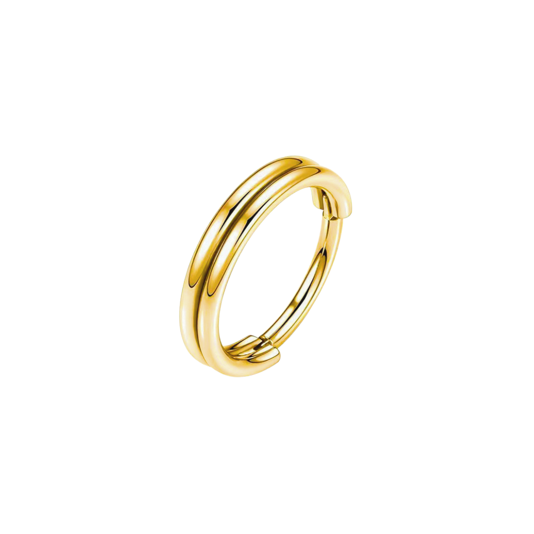 PVD Gold Double ring