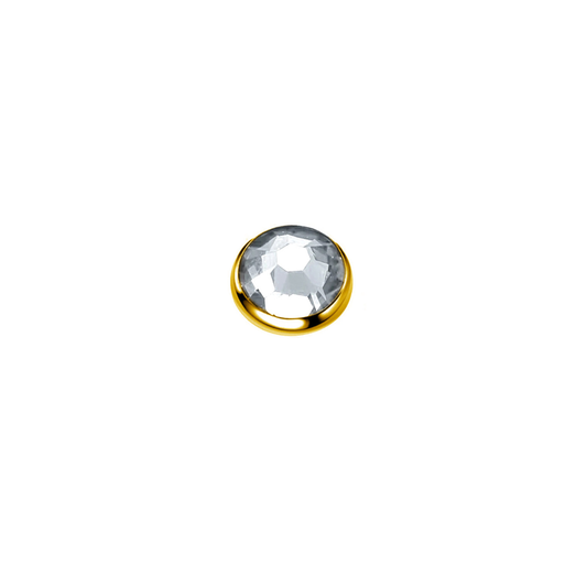 PVD Gold Dermal top (for 1.6mm posts)