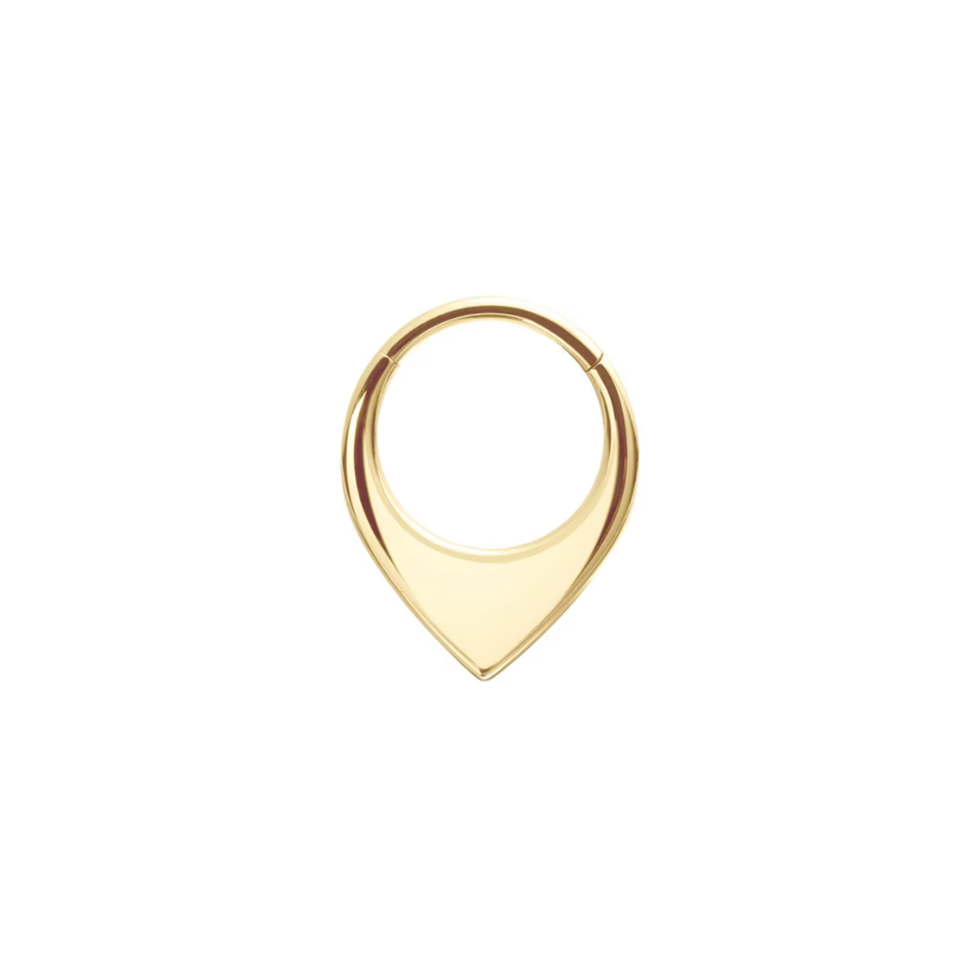 PVD Gold Teardrop ring