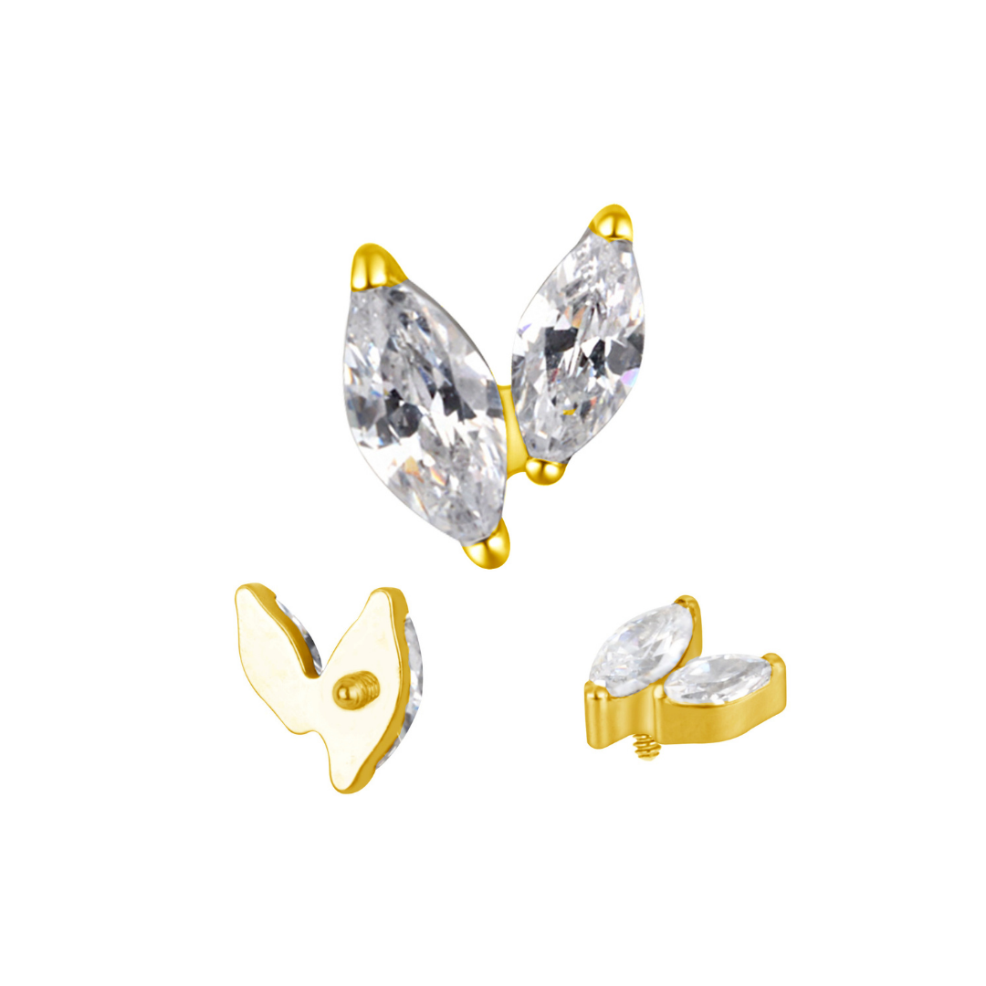 PVD Gold 2 marquise