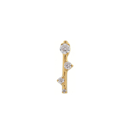 PVD Gold Line with gems