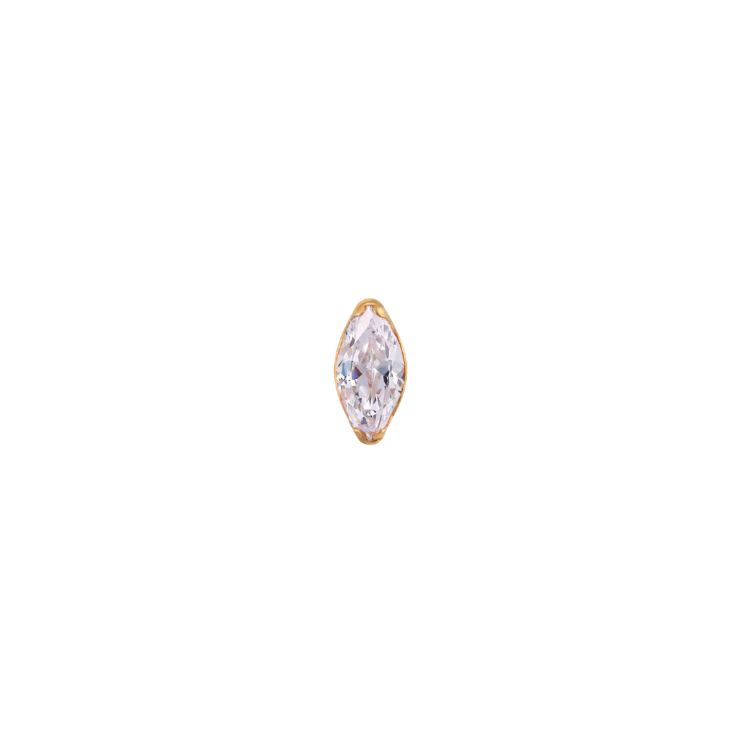 PVD Gold Mini marquise
