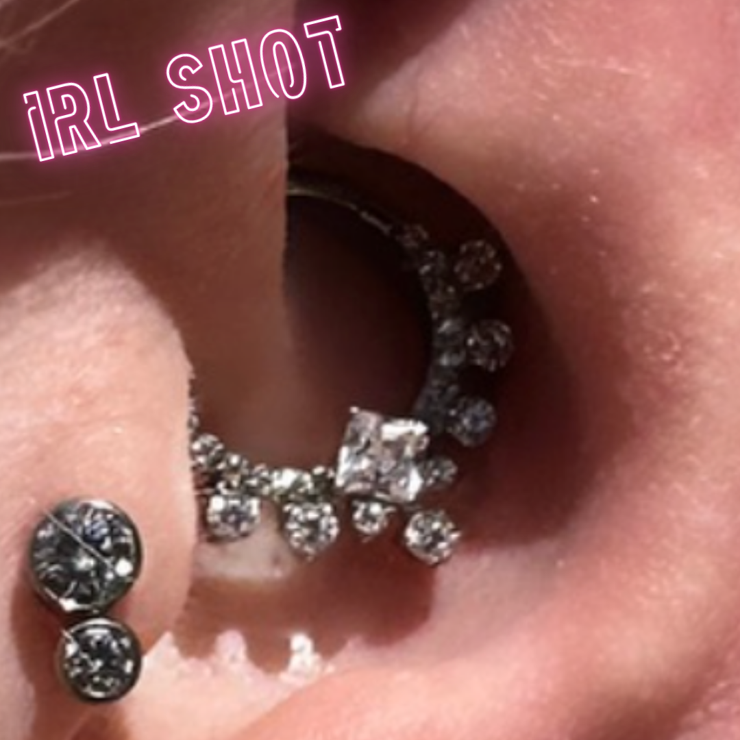 Žiedelis su cirkoniais