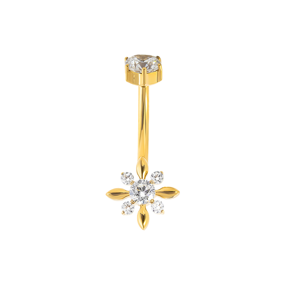 PVD Gold Navel barbell