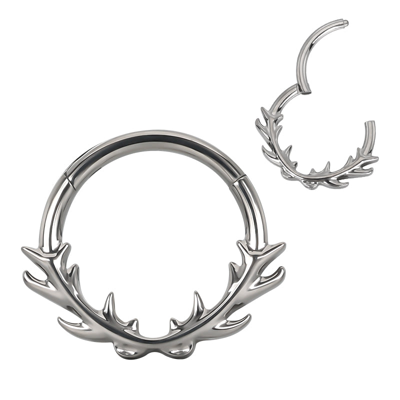 Ring with antlers