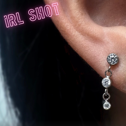 Top with hanging gems