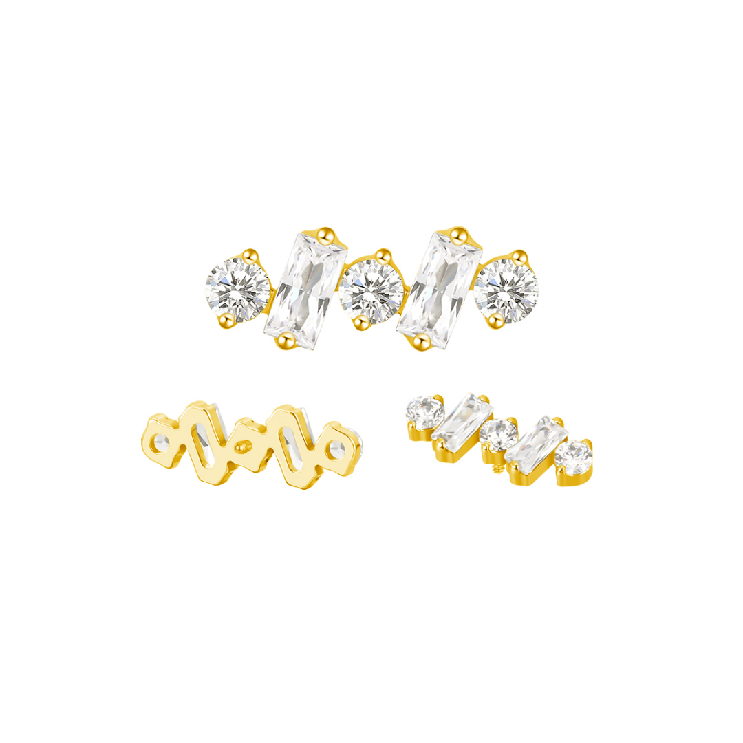 PVD Gold Gem cluster