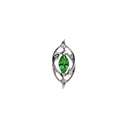 Gem with swirl design